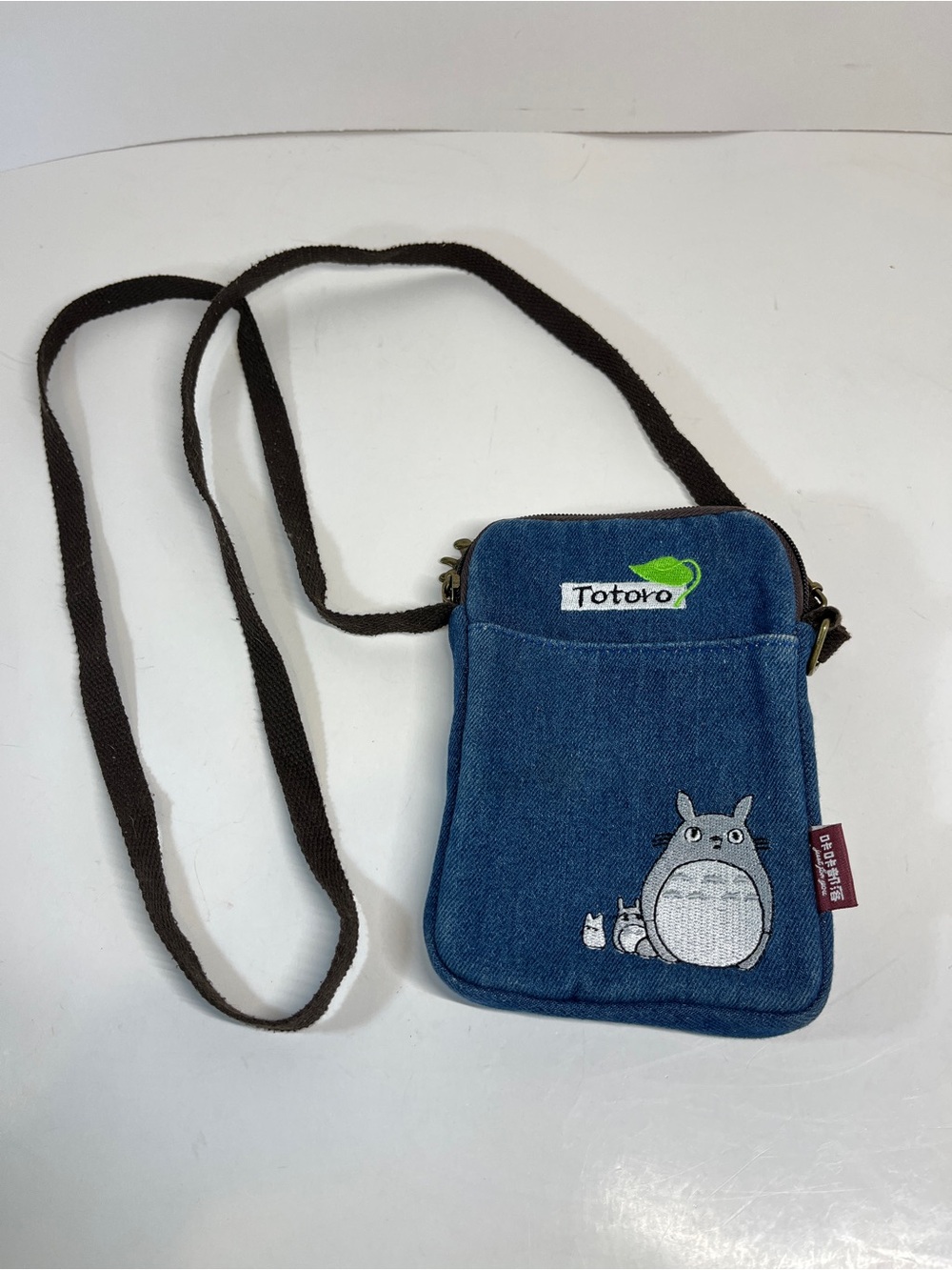 Totoro Crossbody Purse Bag Denim Jean Phone Size KKBAG Embroidered Anime